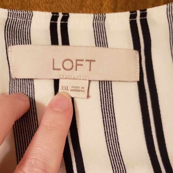 LOFT Striped Blouse - Picture 3 of 3
